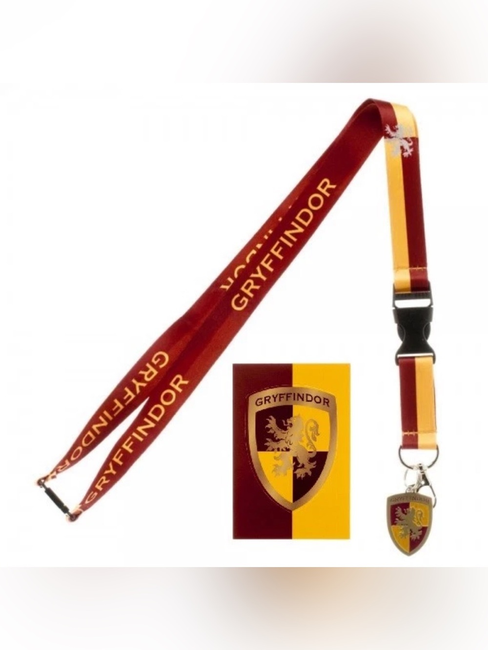 Harry Potter Gryffindor Luggage Tag and Keychain Set - Red and Gold